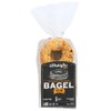 O'Doughs Thins Gluten Free Bagels, Everything, 100 Calorie Bagels, Presliced,