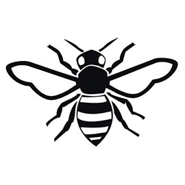 Applicable Pun Honey Bee - Vinyl Decal for Outdoor Use on Cars, ATV, Boats, Windows and More - Black 11 inch