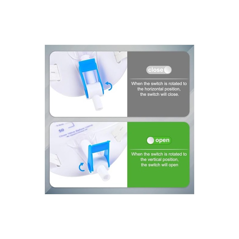 lifevv 4 Pack 600ml Catheter Leg Bag Urinary Drainage w/Clear