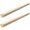 Yousoontic 2 Pack Hardwood Center Mount Drawer Slides Wooden Drawer