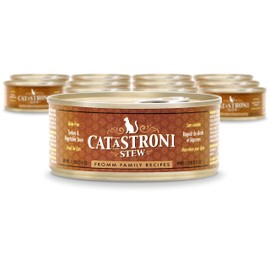 Fromm Cat-A-Stroni Turkey & Vegetable Stew Cat Food - Premium Wet Cat Food - Turkey Recipe - Case of (12) 5.5 oz Cans