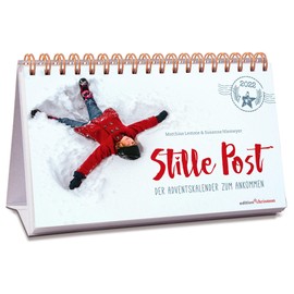 Stille Post 2022. The advent calendar to arrive: table calendar to set up. Surprising texts for Christmas and 24 postcards to separate. Advent calendar for adults.