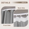 MaKefeile Room Divider Curtains & Flexible Bendable Tracks Set,Privacy Dividers