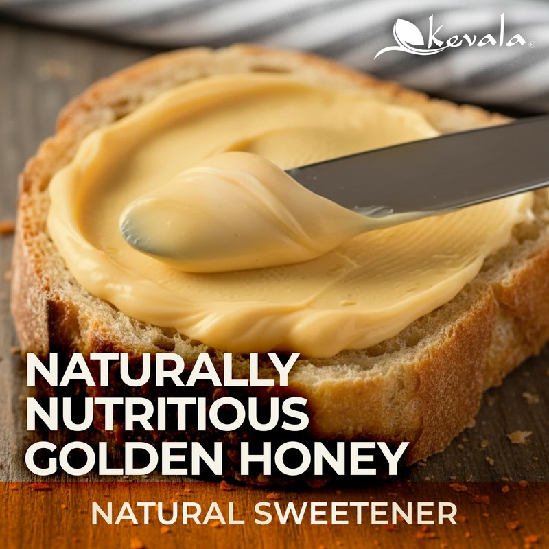 Kevala Raw Unfiltered Honey - Pure Honey for Daily Baking