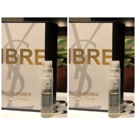 Yves Saint Laurent Libre Mens Fragrance Parfum Spray Sample 1.5 mL (lot Of 2)