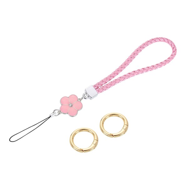 [uxcell] Wristlet Lanyard 4.7" Leather Keychain Strap Clutch Cell Phone