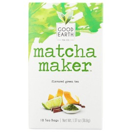 Good Earth Sweet & Spicy Matcha Flavored Green Tea 18 Tea Bags 1.37 Oz (Pack of 1)