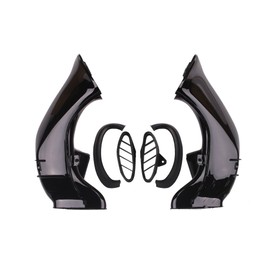 XFMT Motorcycles Black left&right Ram Air Intake Tube Duct Compatible with YAMAHA YZF R1 YZF-R1 2004 2005 2006