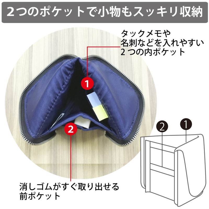 KOKUYO Neo Critz Flat Biz Pencil Case, blk