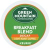 Green Mountain Coffee Roasters Breakfast Blend Decaf, Single-Serve Keurig K-Cup