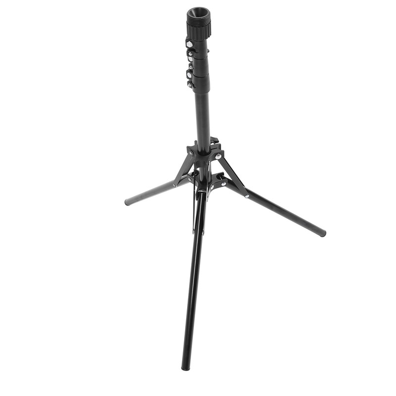 Wig Head Stand Tripod Aluminum Alloy Adjustable Height Portable Mannequin