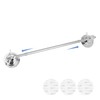 Suction Cup Towel Bar for Shower, 15.75''-25.6'' Adjustable Stainless Steel