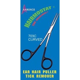 Aaronco Hairmostat curved dog forceps 5.5"
