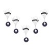 Pack of 300/600 Rubber Fishing Bobber Stoppers, 6 in 1
