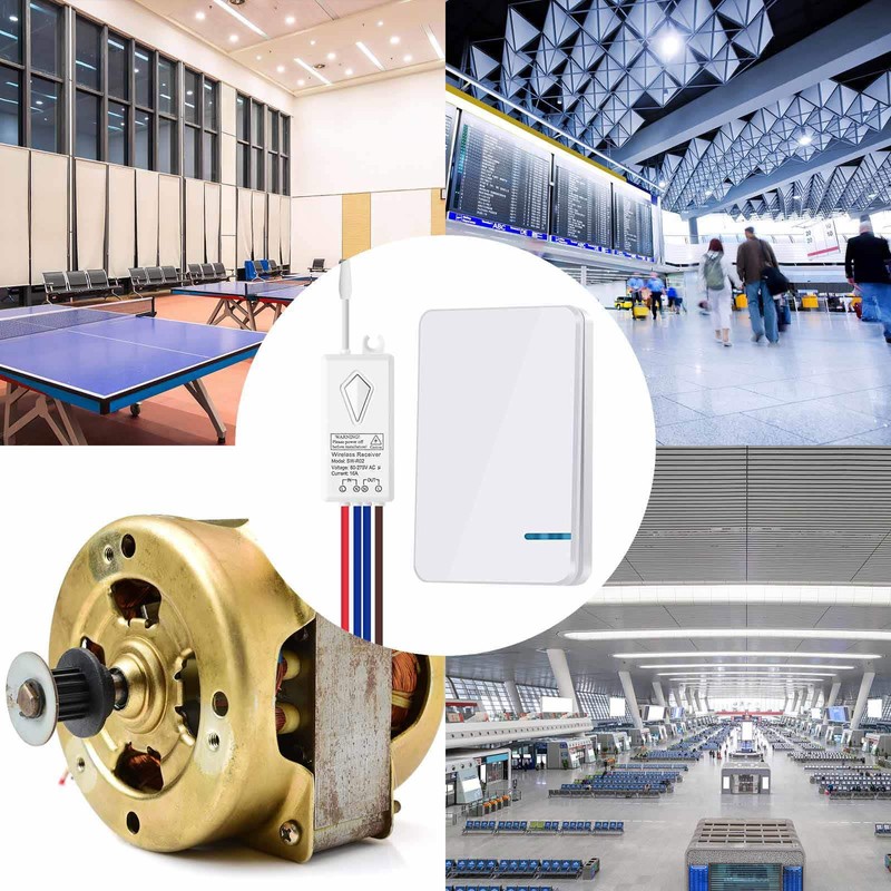 Wireless Lights Switch Kit,USUPERINK 16A Mini Remote Light Switch Receiver,No