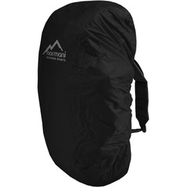 normani Waterproof Rain Cover Rain Cover for Backpacks Backpack Colour Dark Black Size 80-90 Litres