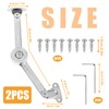 Pack of 2 Lid Support Hinge, Soft Close Lid Support