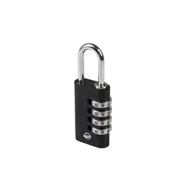 SISAV Combination Lock,4 Digit Gym Combination Padlock for School Lockers,Toolbox,Fence Gatev,Employee Locker(Black 1-pack)