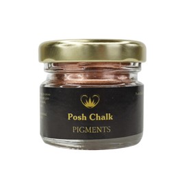 Posh Chalk PC0202 Pigment Powder- Copper 30ml - Vibrant Color Mix - DIY Craft, Upcycling, Art - Wood, Glass, Metal, Fabric - Indoor + Outdoor Use – High Coverage - Customizable