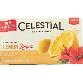 Celestial Seasonings Herb Tea Lemon Zinger 20 Bags (Pack of 4)