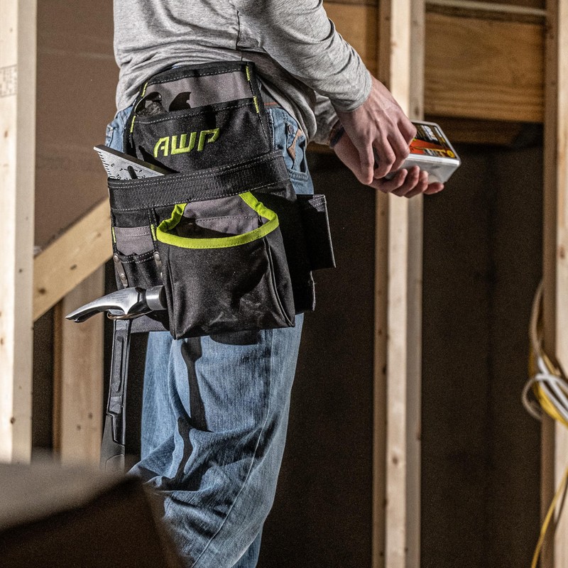 AWP TrapJaw Carpenter Tool Pouch | Tiered 9 Pocket Design