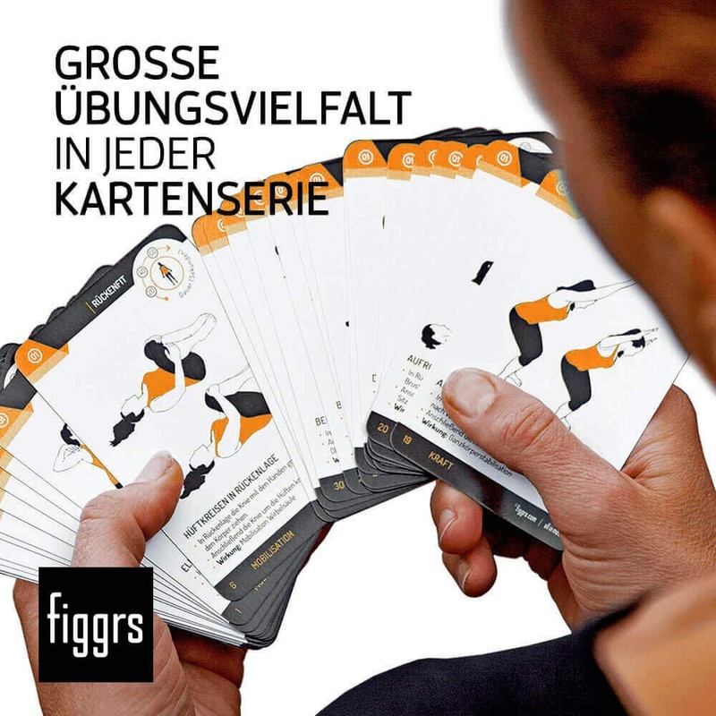 figgrs Functional Fitness Training Cards, 50 Bodyweight Exercises for Powerful