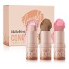 Set De 3 Espátula Lasting Contouring Stick Contorno Blush