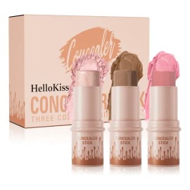 Set De 3 Espátula Lasting Contouring Stick Contorno Blush