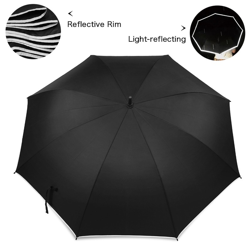 Auto opening Handle Umbrella StormProof Golf Umbrella for men, black