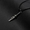OfficialOtaku Toji Fushiguro Short Blade Sword Pendant Necklace - Silver