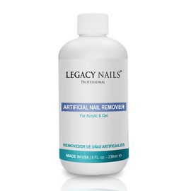 Legacy Nails Artificial Nail Remover 8 FL OZ / 236ml - Professional Nail Salon Formula – Removes Acrylic and Gel – Performs Gently and Quickly - Perfect for Nail Wraps or Soaking Trays