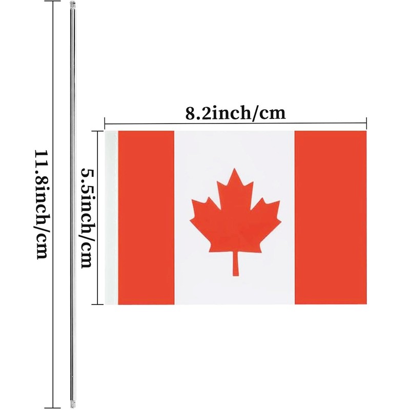 Canada Desk Flag Canadian Small Mini Table Flags Decorations(Canada)