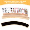 3-Tier Wooden Playing Card Holder, Soft Base, Hands-Free Card Holder