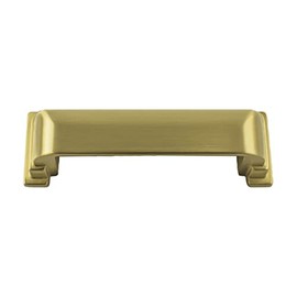 Belwith-Keeler Brighton Collection Cup Pull 3-3/4 Inch (96mm) Center to Center Brushed Golden Brass Finish