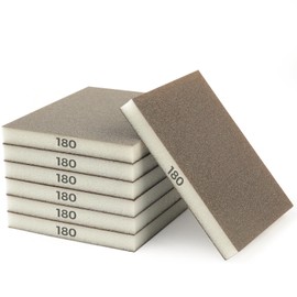 STEBRUAM 6 Pieces Sanding Sponges, 180 Grits Specifications Sanding Pads for DIY sanding tools,metal polishing,wood polishing, car polishing