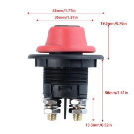 Unbranded 100A Battery Isolator Disconnect Cut Off Power Kill Switch  For Boat Car RV ATV