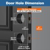 BESTTEN Keyed Same Exterior Door Knob and Single Cylinder Deadbolt