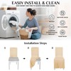 DREAMANIA 2pcs Chair Covers Stretch Parsons Skirt, Durable Washable Universal