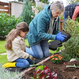 WORKPRO Extra Thick Kneeling Pad, 2-Pack, Soft Foam Cushioning for Knee, Large Foam Kneeler Mat for Gardening, Bathing Baby, Workout Supplies, 17.5 x 11 x 1.5 in, Black | WORKPRO