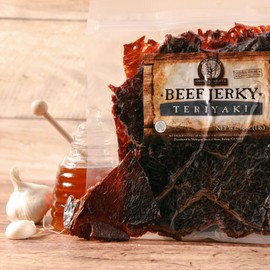 Mahogany Smoked Meats: Teriyaki Beef Jerky - 16oz