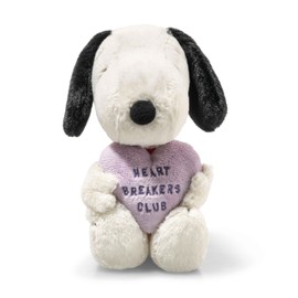 Steiff Snoopy Heartbreakers Club Cuddly Toy, Cute Stuffed Toy, Boys, Girls & Babies from 0 Months, Soft Cuddly Friends, Plush Toy 22 cm, White, 024450