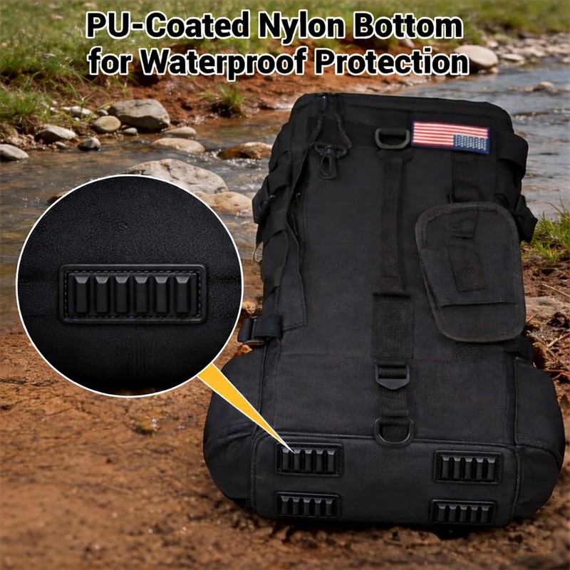 kokkoya Small Fishing Bag Tackle Backpack with Rod Holder 16L