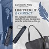 London Fog Mini Rain Umbrella, Manual Folding Umbrella, Windproof, Lightweight
