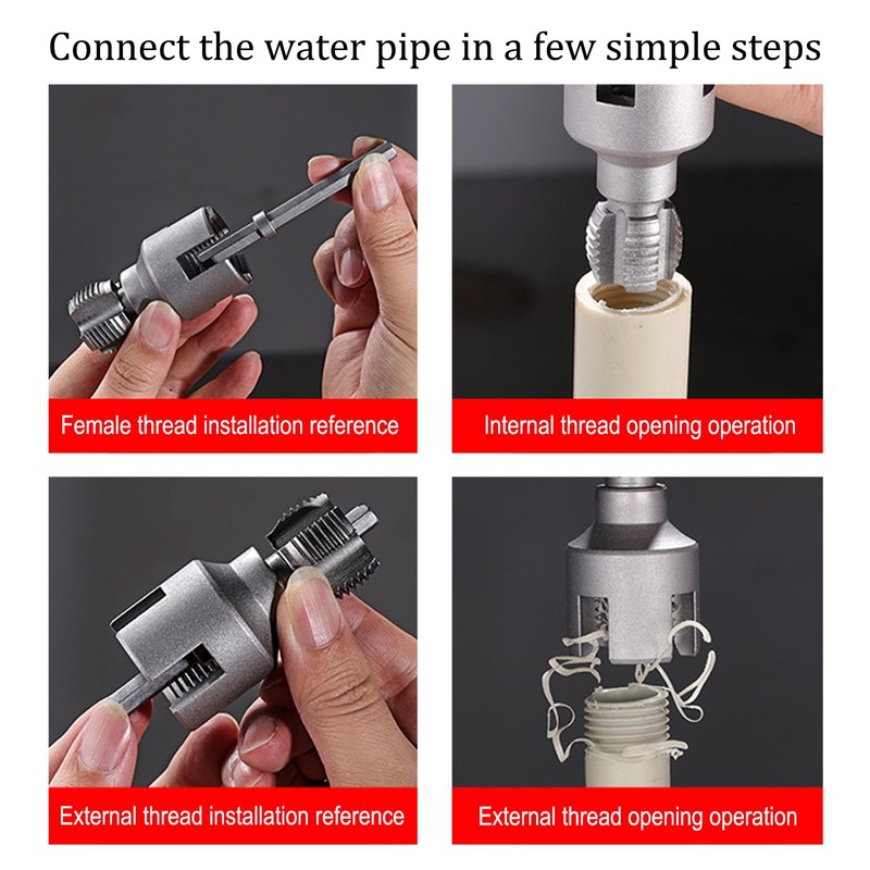 Integrated Internal & External Pipe Threading Tool, 2025 New Pvc