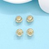 Gold Earring Backs Replacement, JIACHARMED 18K Gold Silicone Earring Backs