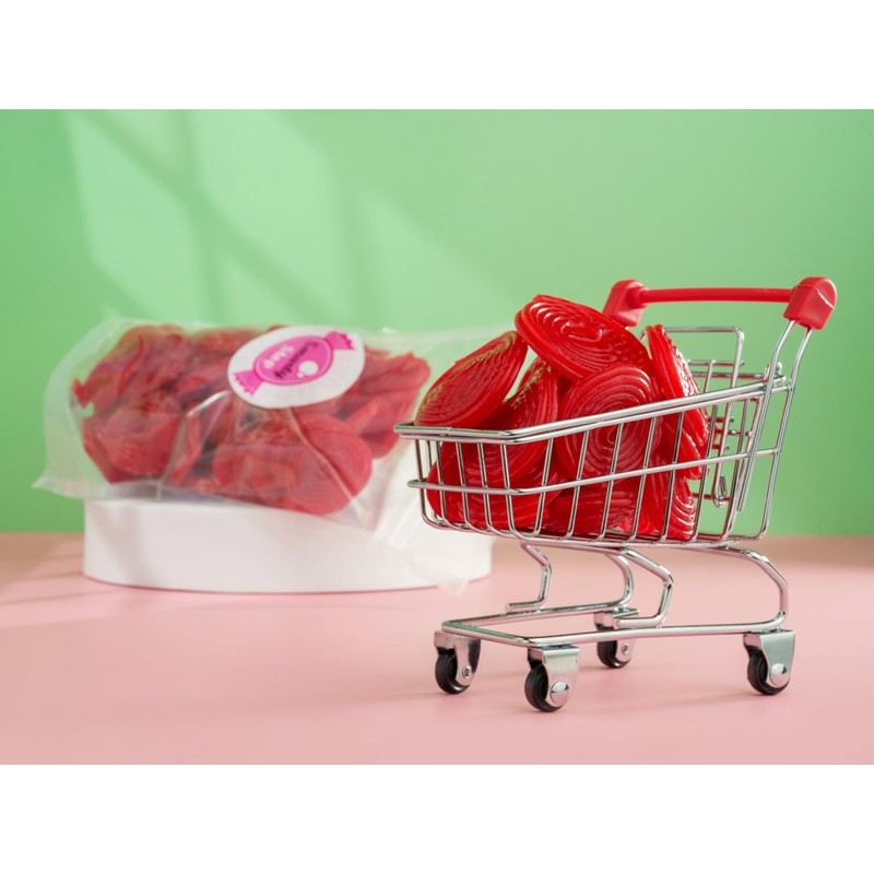 Smarty Stop Strawberry Licorice Wheel Gummy Candy (1 Pound (Pack