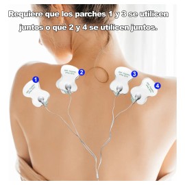 Electroestimulador De Pulso Recargable 25 Modos 10 Electrodo