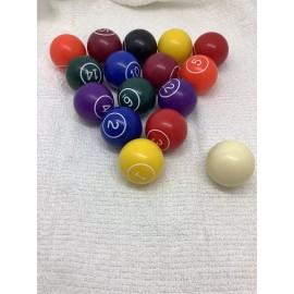 High Skore Billiard Ball Set Miniature Pool Table Resin 1  1/8” Brand New,Full Set,FREESHIP