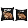 Rock Hyrax Lover Awawa Funny Groundhog Throw Pillow
