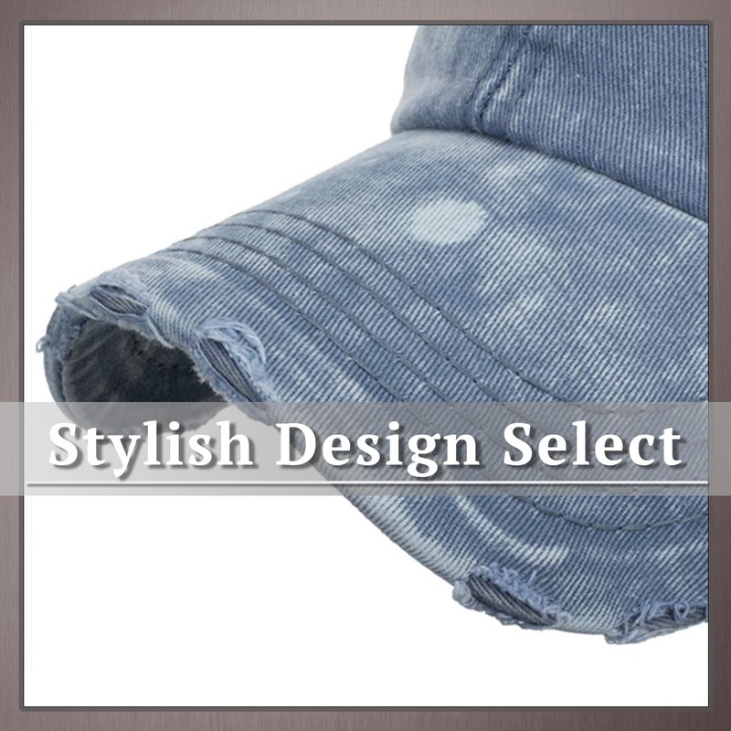 One Limitation CP338 Solid Color Damaged Cap, Hat, Running, Outdoor,